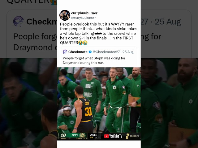 Steph was talking CRAZY down 2-1😭