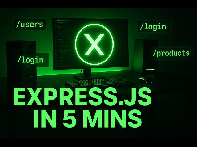 Express.js in 5 Minutes (Build Your First API Fast) | Node.js Backend Explained FAST