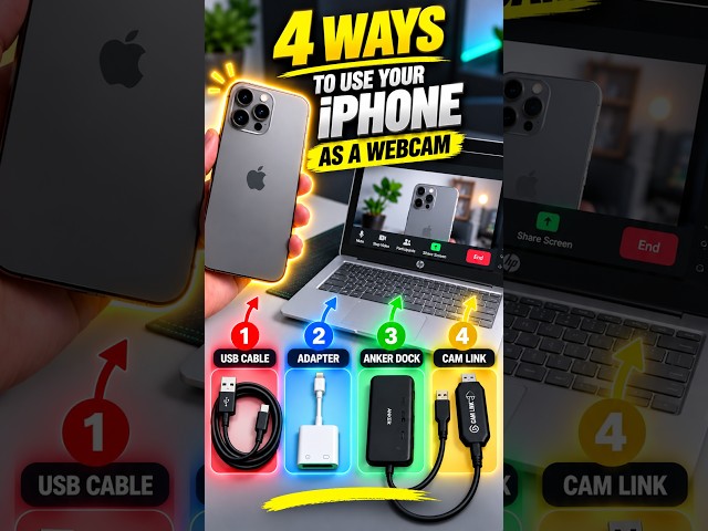 4 Ways to Use Your iPhone as a Webcam