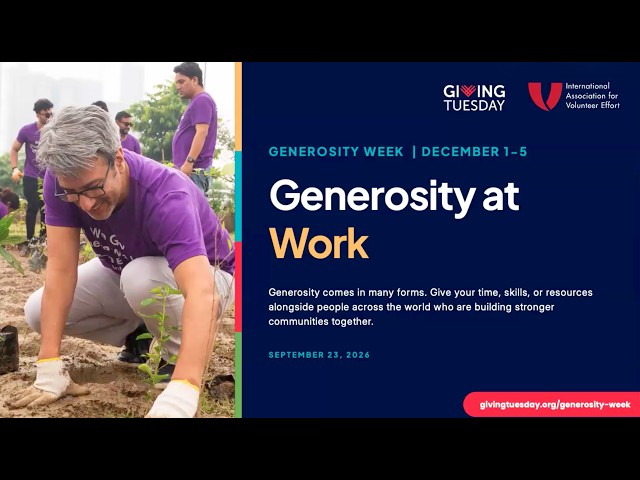 Generosity at Work – IAVE and GivingTuesday