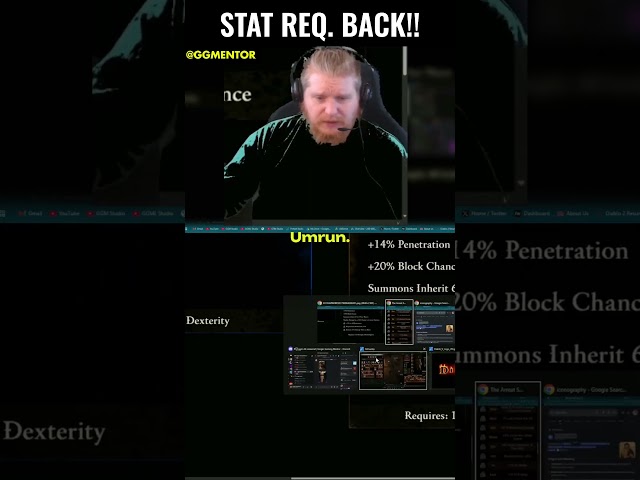 Diablo V - Gear Requirements are back?!