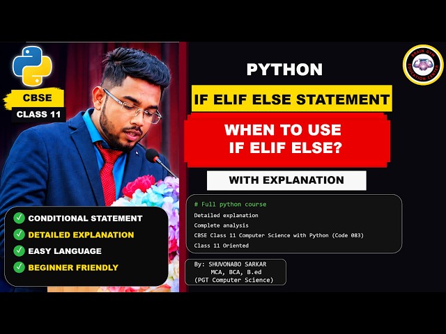 Python if elif else statements explained in 10 min!