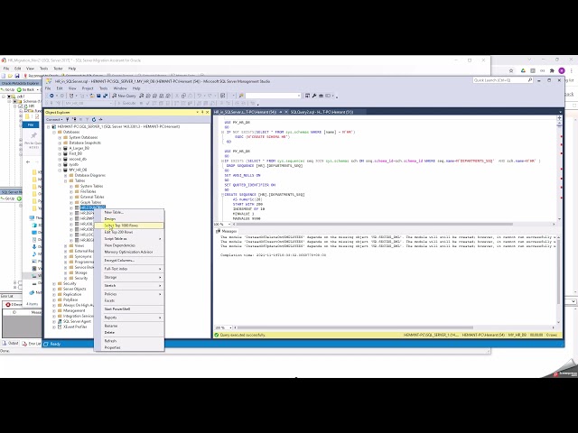 SQL Server Migration Assistant for Oracle