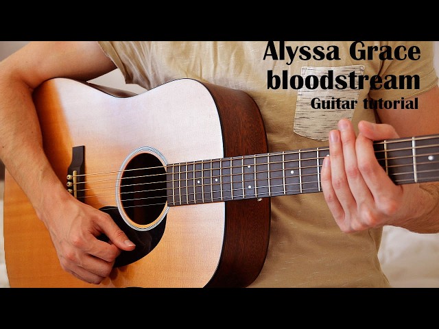 Alyssa Grace – bloodstream EASY Guitar Tutorial With Chords / Lyrics