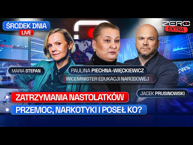 ATAKI W SZKOŁACH, ZATRZYMANIA NASTOLATKÓW, KOBIETY OSKARŻAJĄ KOŁODZIEJCZAKA | ŚRODEK DNIA LIVE