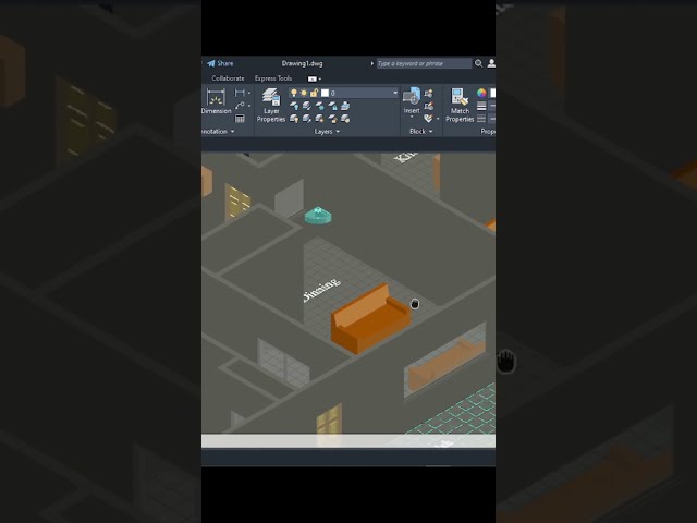 Revealing a Modern House Design in AutoCAD | Full 2D & 3D Walkthrough #autocad #houseplan