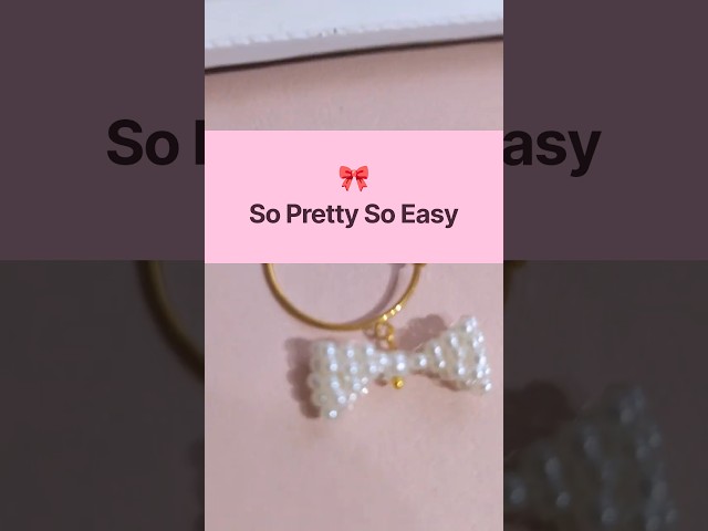 QUICK SUPER EASY Beaded Bow Earrings Tutorial for Beginners