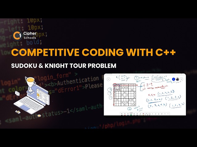 Sudoku & Knight Tour Problem in C++ | Backtracking Explained | CipherSchools