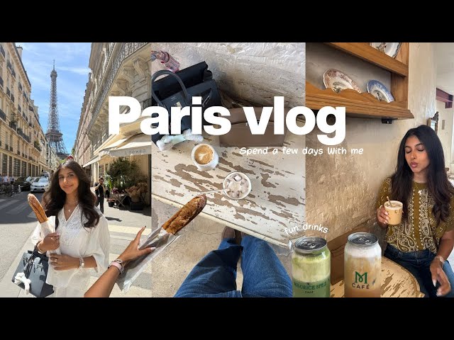 PARIS VLOG 💗 *few days in my life* cafes, shopping, matcha… 🥐🎀☁️🩰