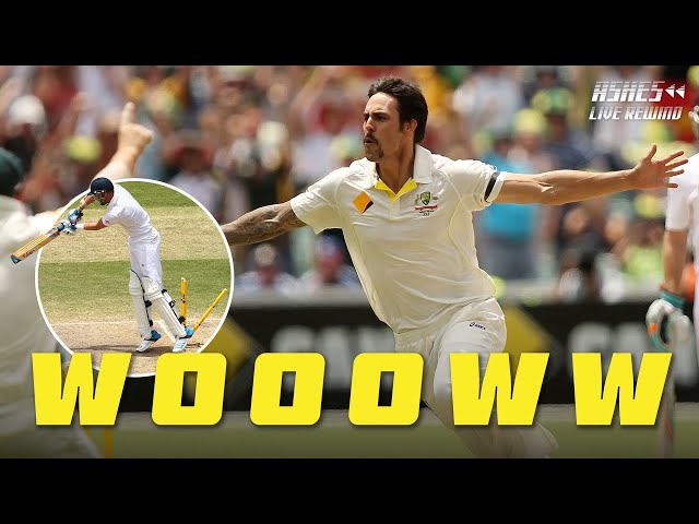 Full over: Johnson destroys England with searing Ashes over