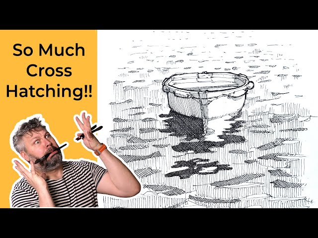 Cross Hatching with a Fountain Pen -
