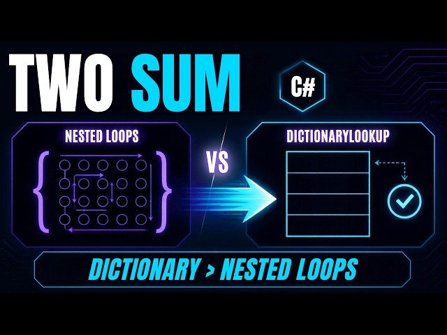 Two Sum in C# — From Brute Force to O(n) Using a Dictionary