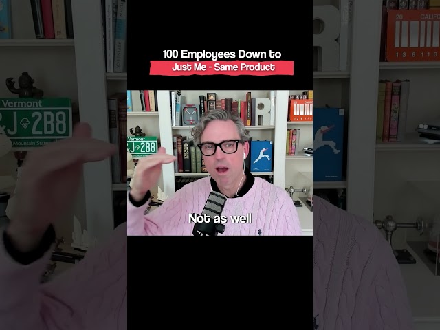 100 Employees Down to Just Me - Same Product #ai #futureskills #learningwithai#shorts#podcast