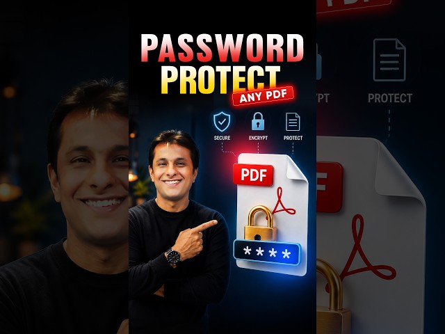 Password Protect Any PDF in 10 Seconds (2026 Trick)