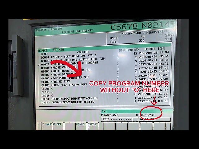 FANUC Program transfer | CNC Machine to Memory Card