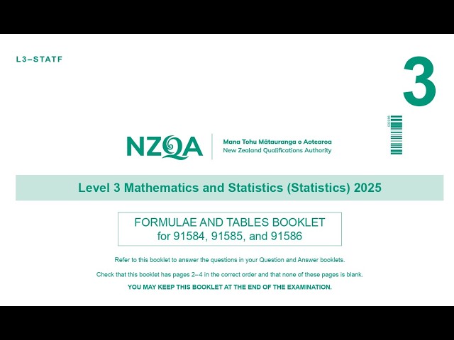 NCEA Level 3 Statistics: Probability Formulae Explained | Union & Conditional Probability