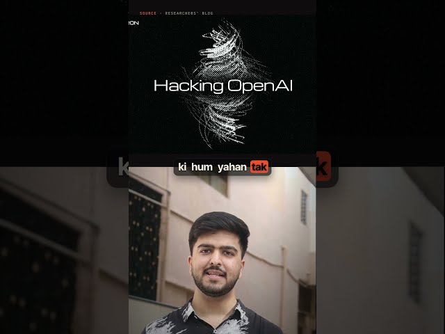 3 Indian Researchers Hacked OpenAI Using Claude AI & Got ₹6 Lakh 🤯 #shorts