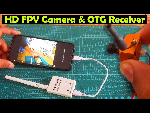 5.8GHz FPV Camera, HD Wireless Camera with OTG Receiver for Android, Drone FPV camera, Test & Review