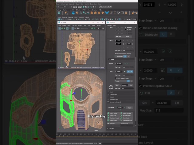 Fix UV Issues in Maya Manually 🔥 | UV Mapping Tutorial #Shorts