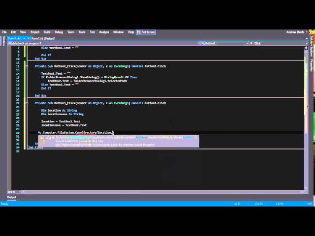 Back Up Program - Simple Method VB.NET