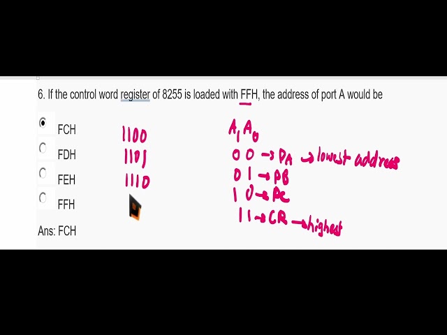 8086 | Microprocessor | Problems with Solutions | MCQs with Explanation | Memory | 8255 Interfacing