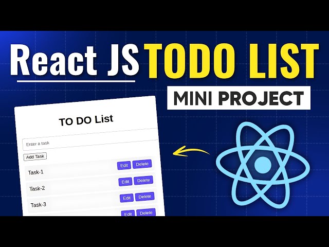 Build TODO List App with React JS from Scratch - React JS Mini Project [2026]