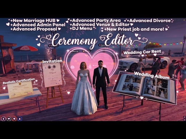 Fivem Advanced Marriage Wedding Script Update uniqers-marriage #fivem #fivemrp #fivemscript