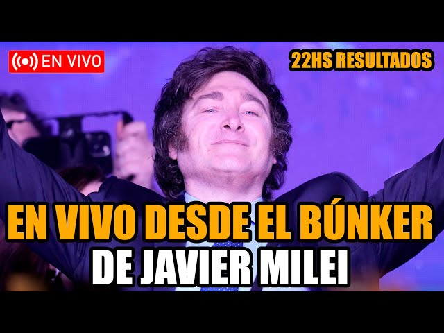 EN VIVO DESDE EL BÚNKER DE MILEI | ELECCIONES 2023 | BREAK POINT