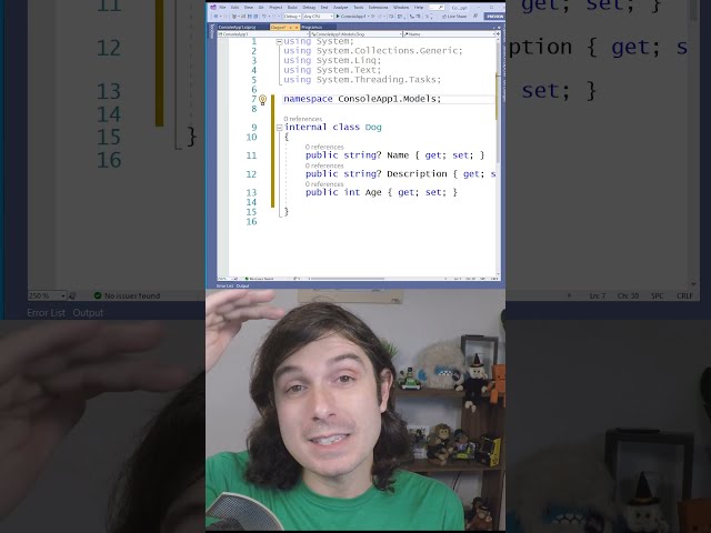C# 10 - File-scoped namespaces are here! | #Shorts