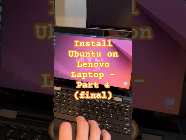 Install Ubuntu from Bootable USB on Lenovo Laptop - Part 4. #linux #ubuntu #lenovo #tech #laptop