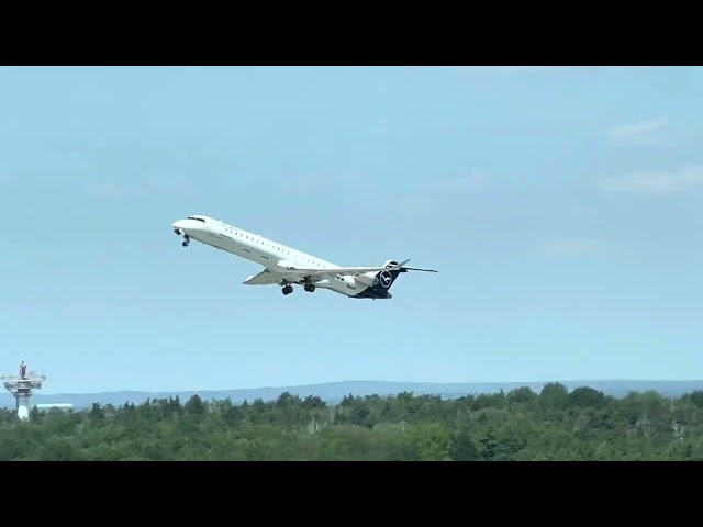 Lufthansa CRJ-900 Taking off from Dresden (DRS) D-ACNJ | Very quick takeoff!✈️
