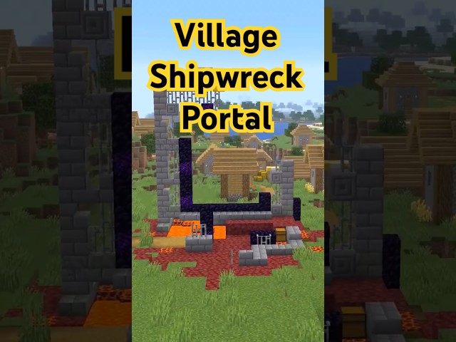 Minecraft - Special Shipwreck Village Seed - Java 26.3 #minecraft #seeds #gaming #javaisawesome