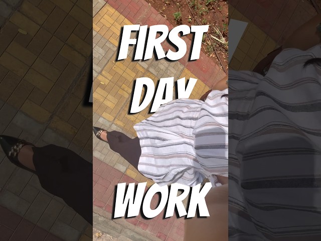 My FIRST DAY WORK OUTFIT!! #fitcheck #outfit #outfitinspo #formals #grwm #work #firstday #thatgirl