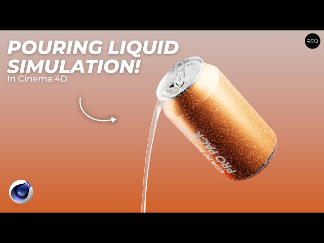 Pouring Liquid Simulation in Cinema 4D