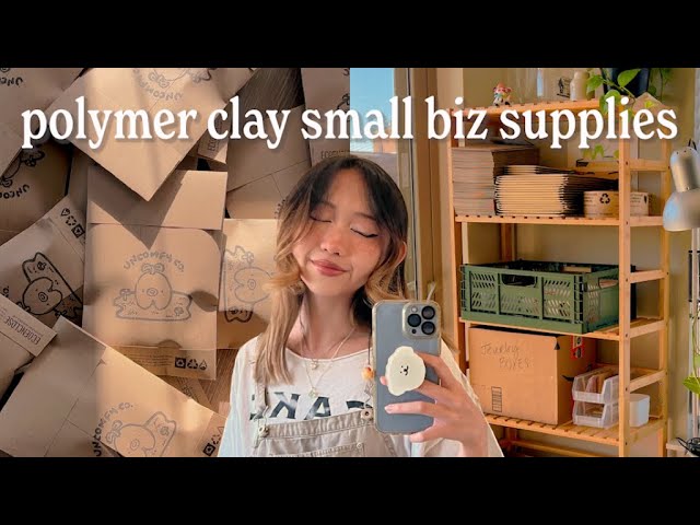 ALL the Supplies I Use For My Small Business: Polymer Clay, UV Resin & Packaging!