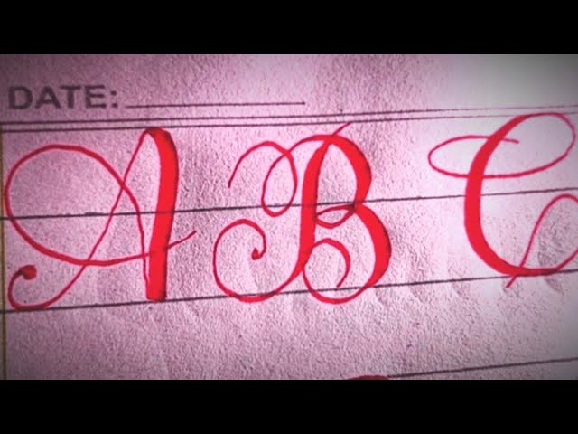 A to Z Calligraphy Tutorial | Full English Alphabets for beginner  