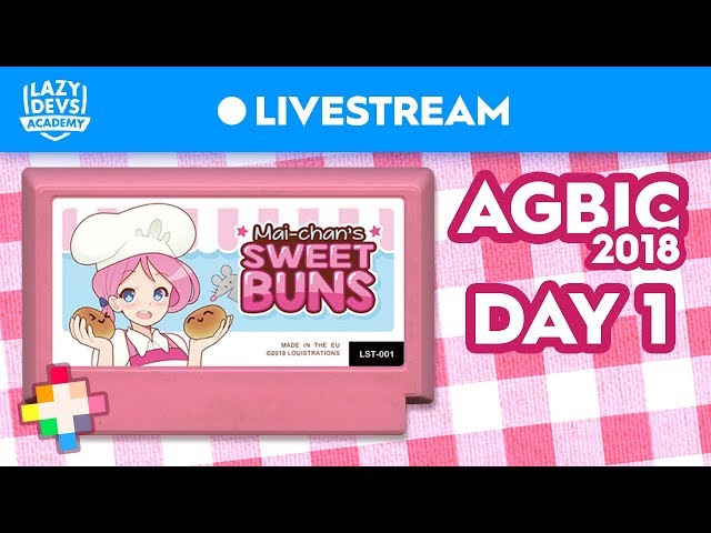 Mai-Chan's Sweet Buns - Day 1 - AGBIC Jam 2018 Livestream (Pico-8)