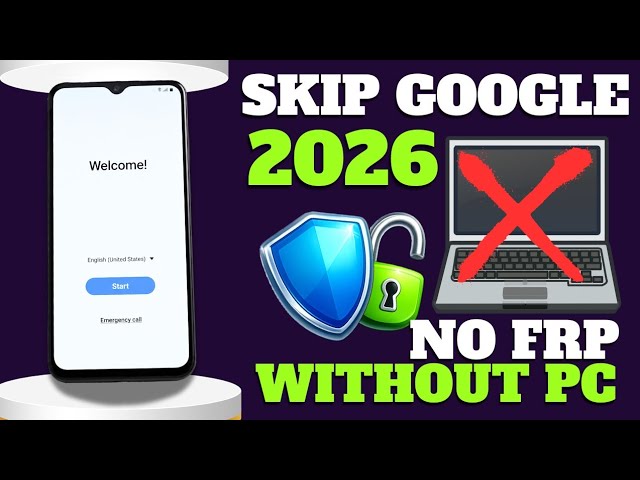 WITHOUT PC - Unlock a Samsung phone with a Google account FRP Bypass
