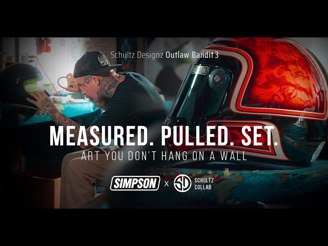 When Performance Meets Art: Simpson x Schultz Designz Outlaw Bandit 3 Helmet
