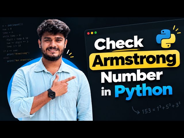 Check Armstrong Number in Python | Md Santo Sarkar | Dark Code 