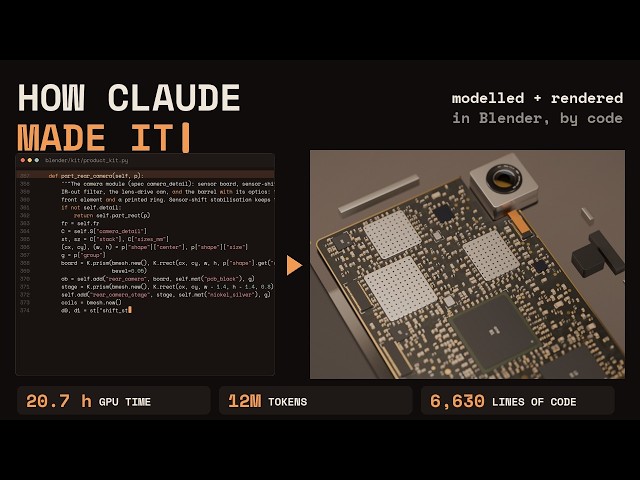How Claude Opus 5.5 Built a Phone in Blender in 2 Days (Behind the Scenes)