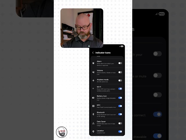 Do this to hide the WiFi icon on your Samsung phone. #GoodLock #SamsungTips #AndroidCustomization