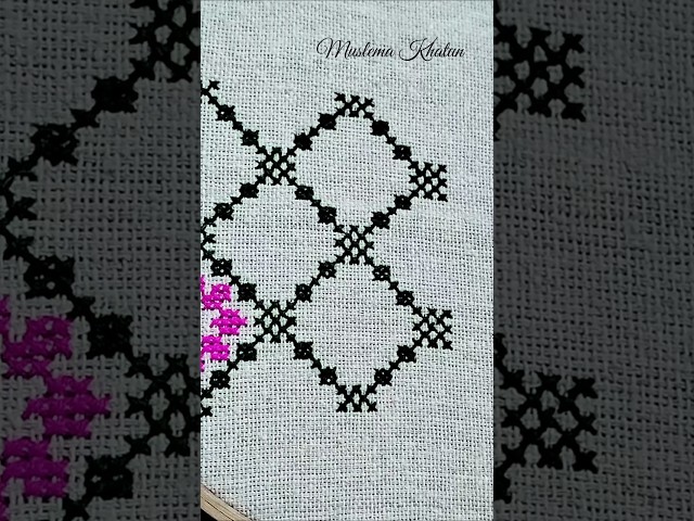 Easy Hand Embroidery for Beginners #embroidery #shorts #shortsviral #trending #diy #crossstitch