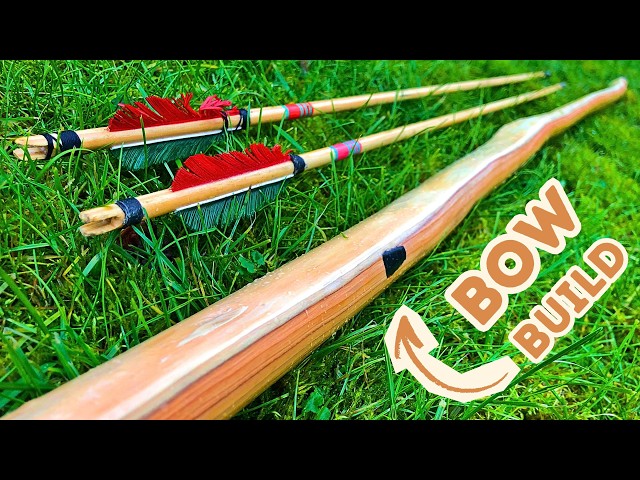 Powerful Longbow Made from Wood