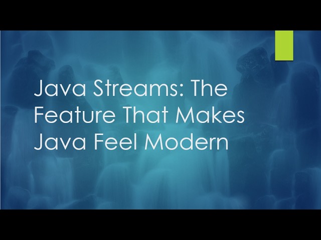 Java Streams The Feature That Makes Java Feel Modern