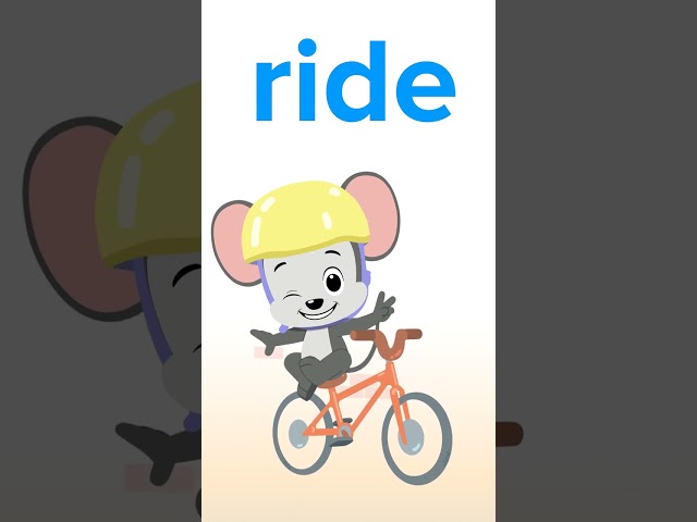 Kindergarten Sight Words: Ride | ABCmouse #learning #education #sightwordsforkids #kindergarten