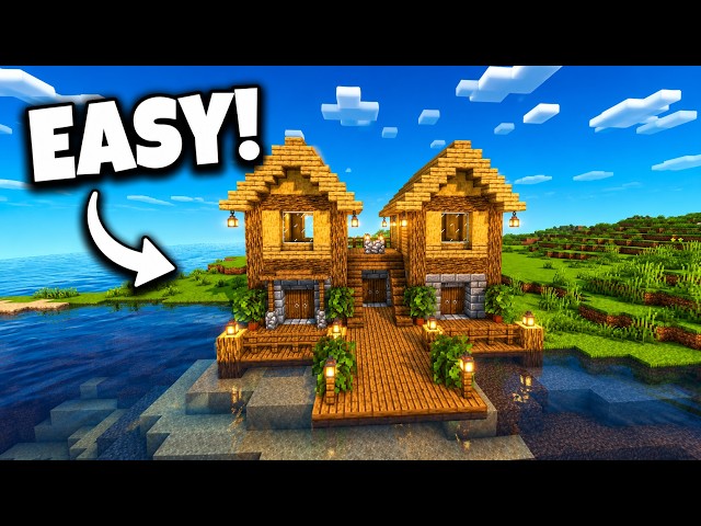 Minecraft Duo Wooden House Tutorial | Two Houses in One Build