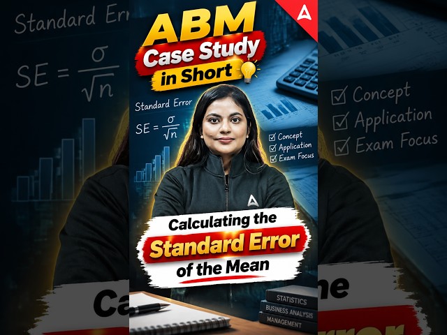 Calculating the Standard Error of the Mean #mean #abm #caiibabm  #caiibdec2026