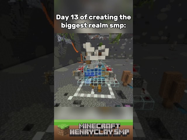 Day 13 of creating the largest realm smp: #minecraft #gaming #bedrock