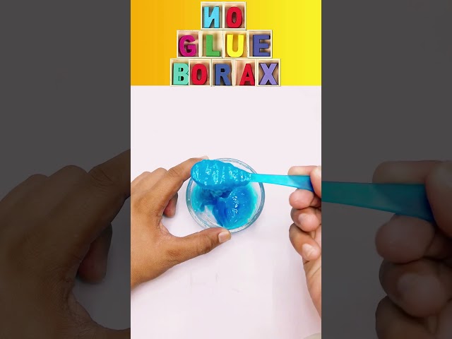 I TRIED TO MAKE NO GLUE NO BORAX SLIME AT HOME #shorts